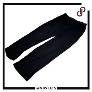 Tommy John Men's Second Skin Straight Leg Lounge‎ Pants Black Large